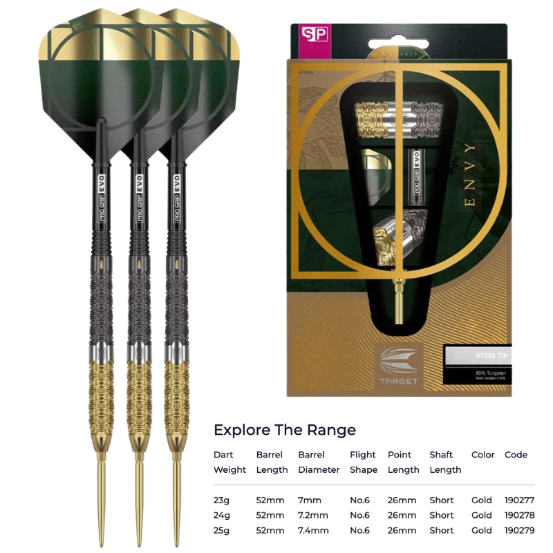 Cult Envy Swiss Point Steel Tip Darts