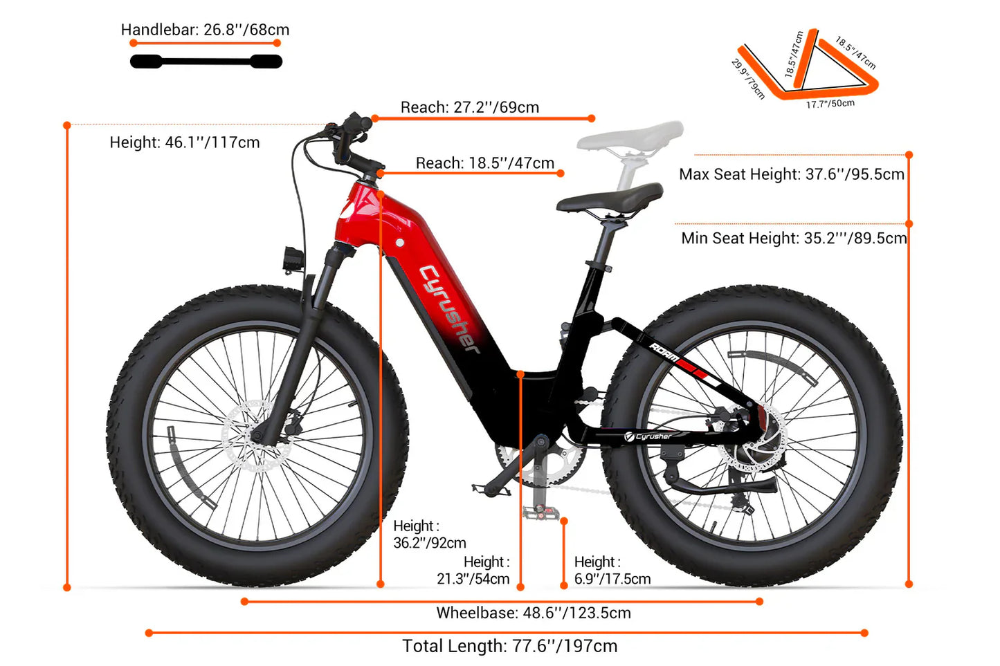 Cyrusher Roam Step-Thru Full-Suspension E-Bike
