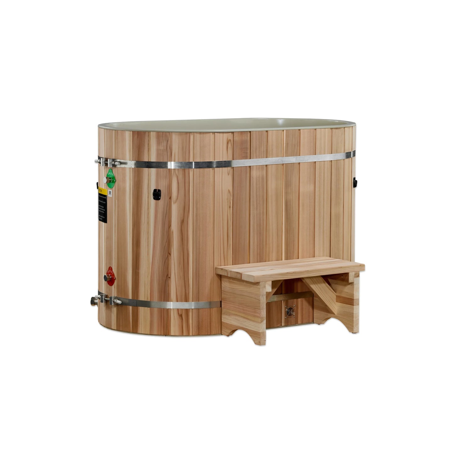 Dynamic Cold Therapy Oval Barrel Cold Plunge Tub (50-P) Pacific Cedar