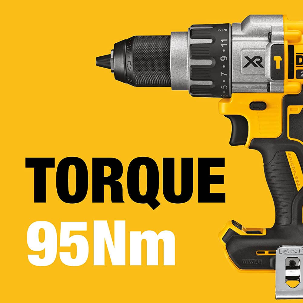 DEWALT DCD996B 20V MAX* XR® Brushless Cordless 3-Speed 1/2 in Hammer Drill/Driver (Tool Only)