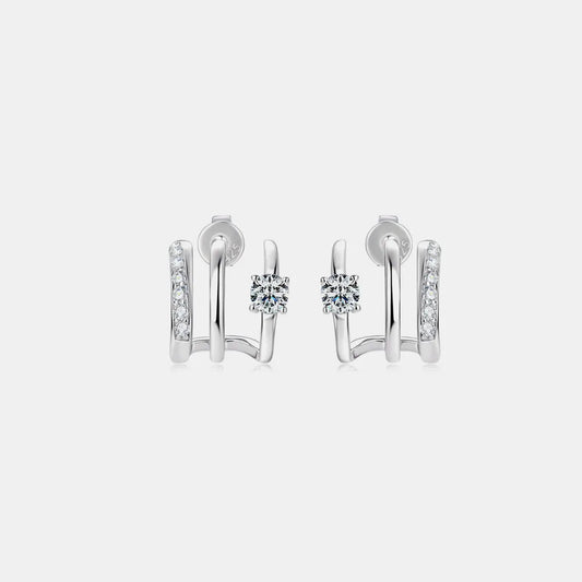 Moissanite 925 Sterling Silver Earrings