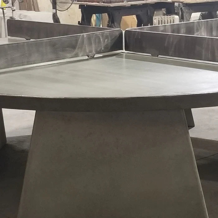 Stone Age Round 4 Way Outdoor Concrete Ping Pong Table