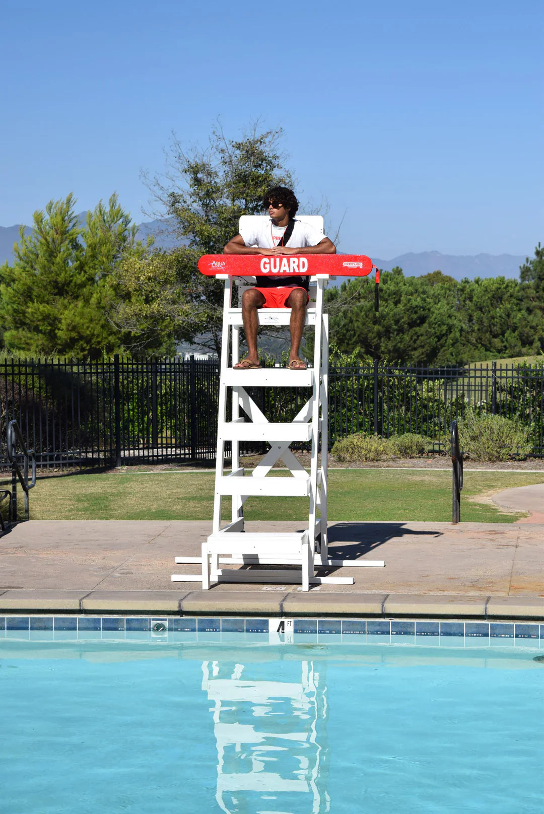 Aquamentor 72" Lifeguard Chair - Stable Lifesaving Platform