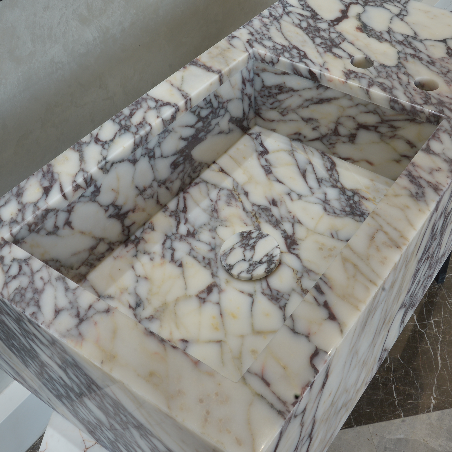 CUSTOM MADE CALACATTA VIOLA BATHROOM SINK (NS-062)