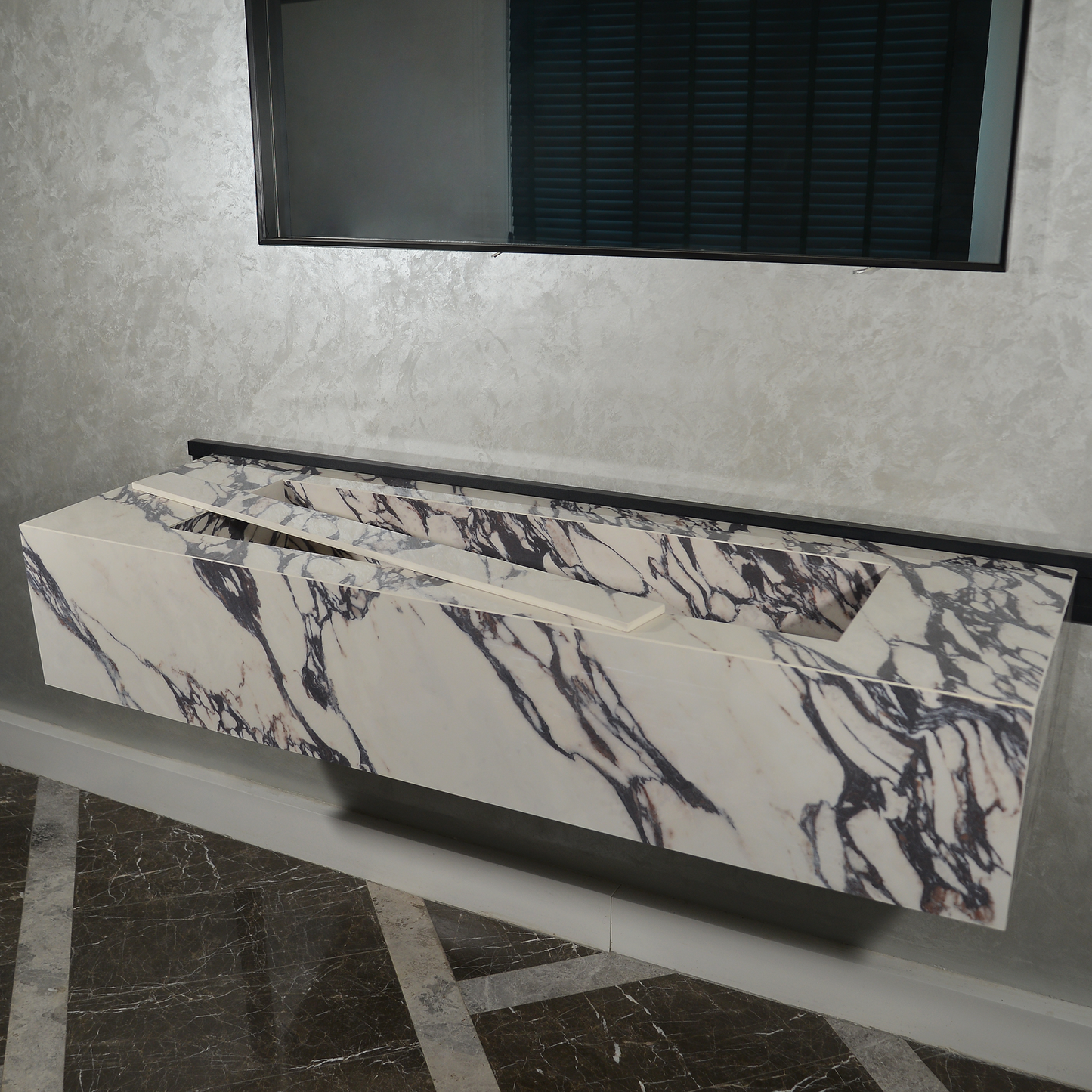 Handcrafted Infinity - Calacatta Viola Engineered Porcelain Sink (ES-095)