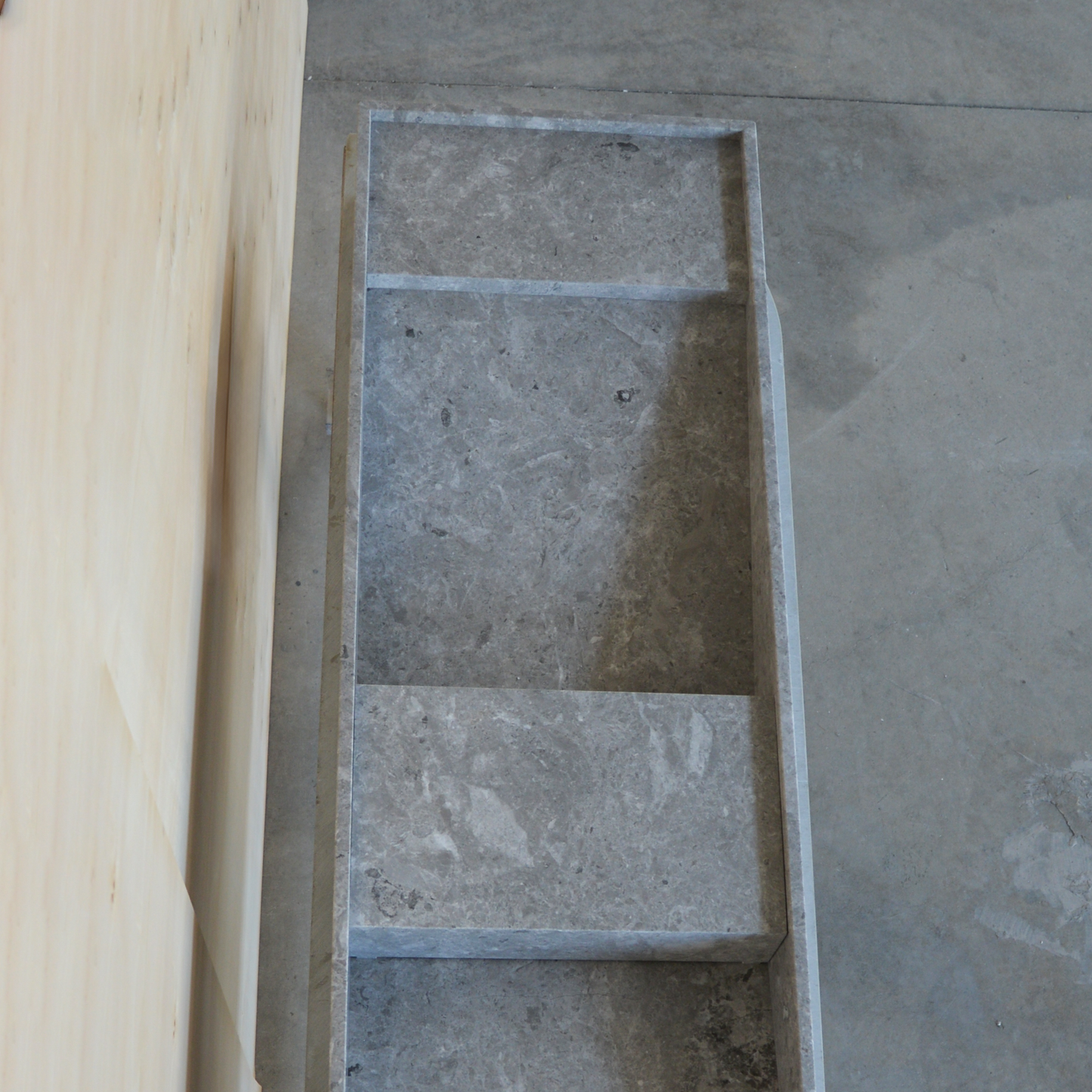 HANDCRAFTED CUSTOM TUNDRA GREY MARBLE SINK (NS-155)