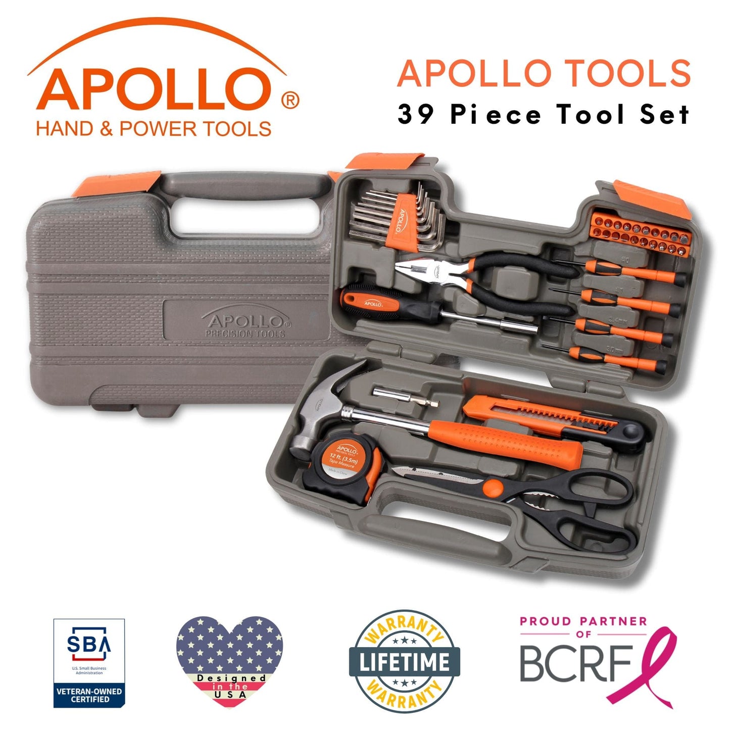 39 Piece General Tool Kit - DT9706OR