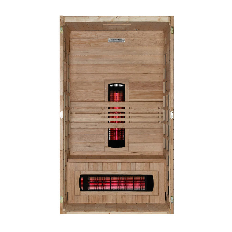 Dynamic Santorini 1-2 Person Full Spectrum Near Zero EMF FAR IR Sauna (DYN-6009-03 FS)
