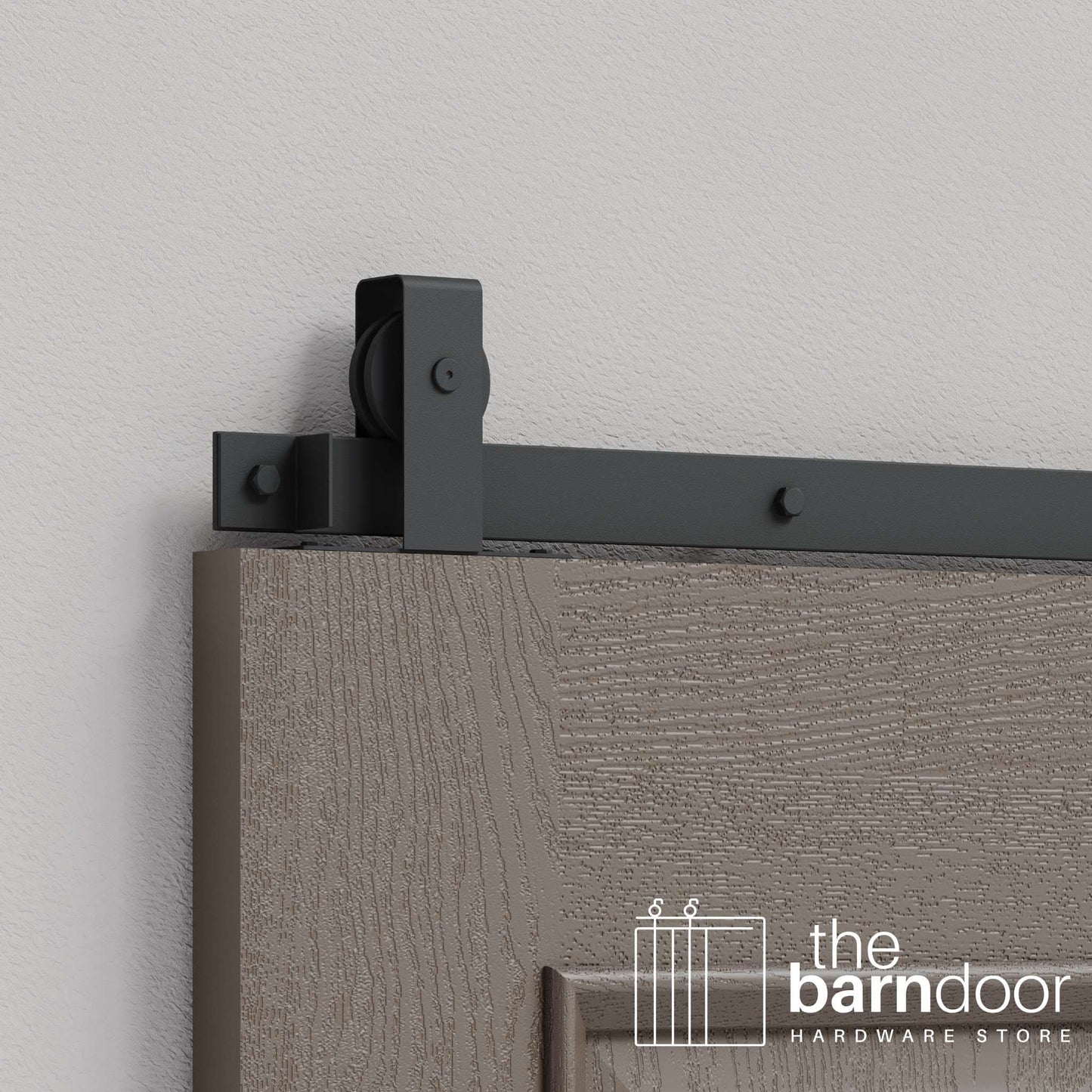 Flat Top Top Mount Heavy Duty Sliding Barn Door Hardware Kit