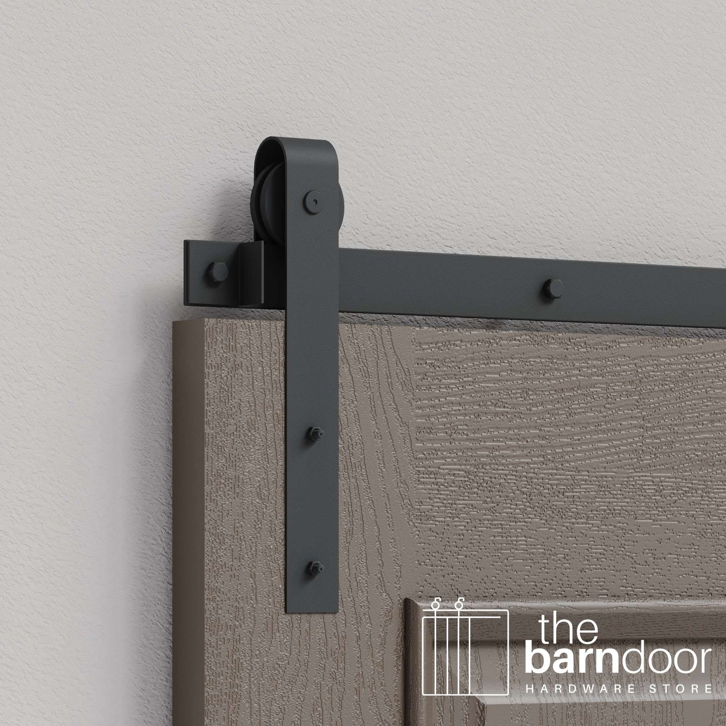 J Strap Heavy Duty Sliding Barn Door Hardware Kit