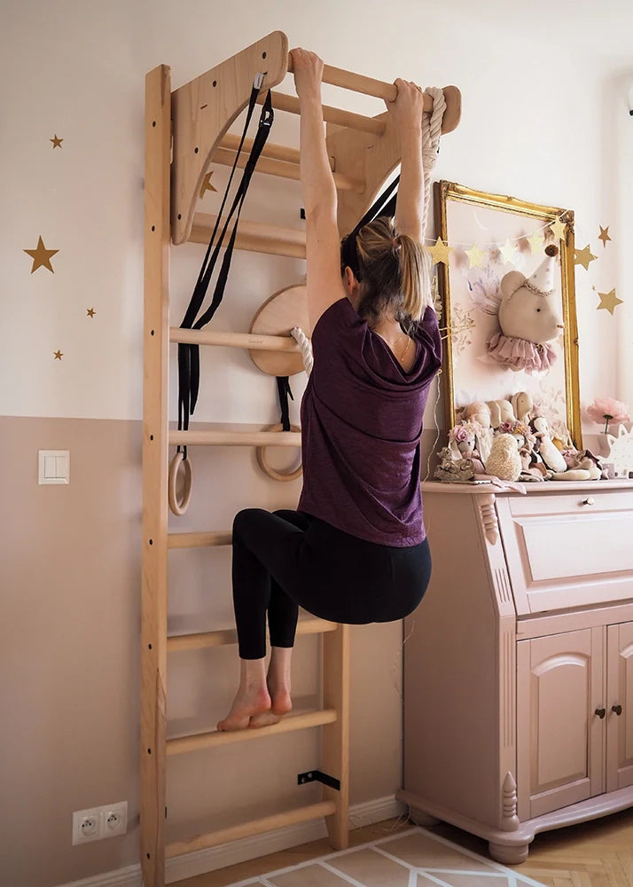 BenchK 112 Childrens Home Gymnastics Ladder with Removable Desk