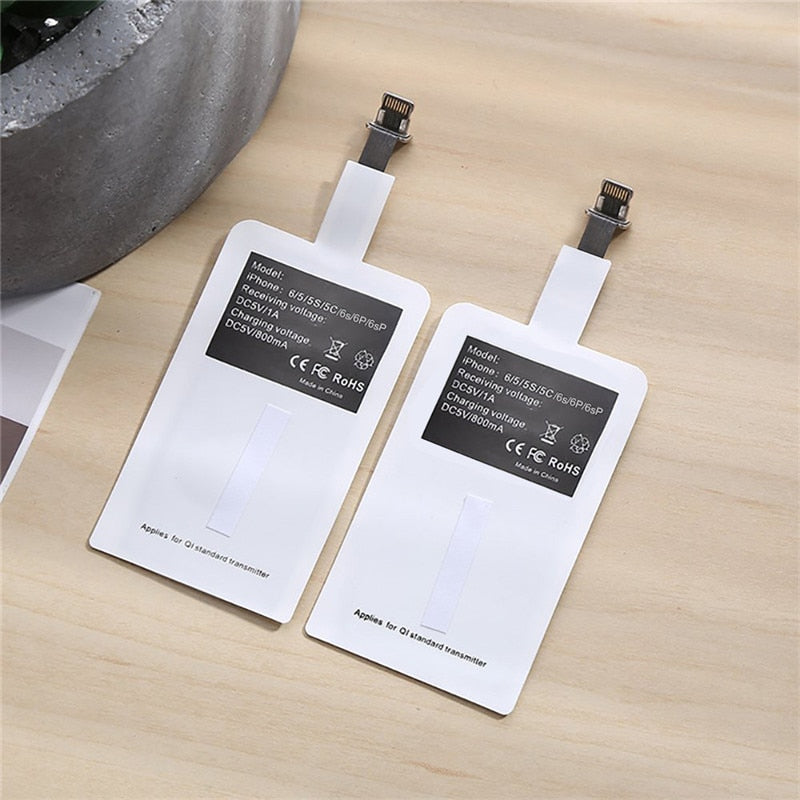 Qi Wireless Charger Receiver Module for iPhone Smart Charging Adapter Receptor for Android Wireless Charger Transmitter