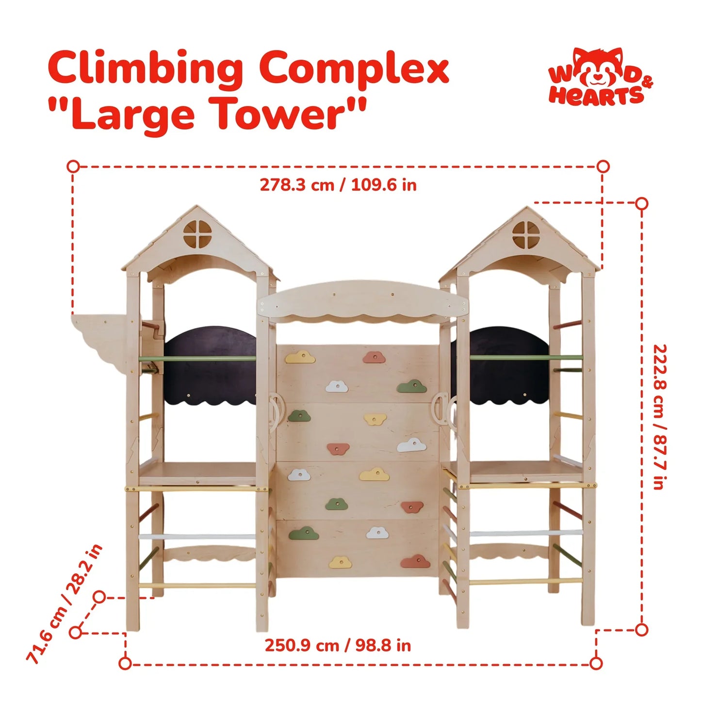 Large Indoor Playground by Wood and Hearts
