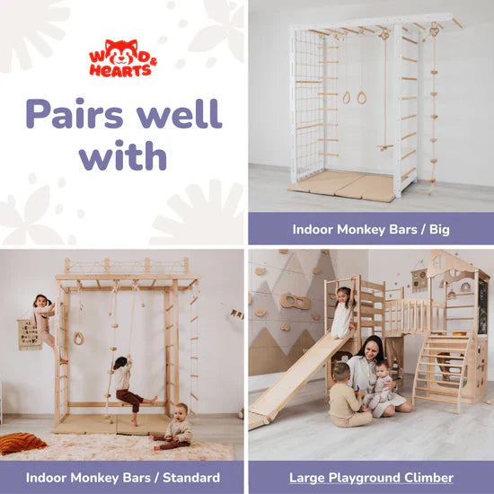Indoor Climbing Wall by Wood and Hearts