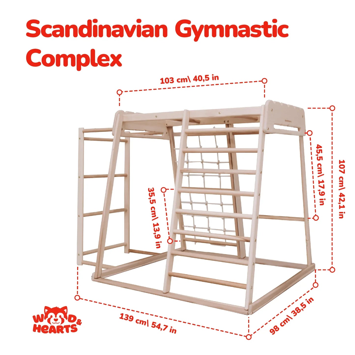 Indoor Jungle Gym by Wood and Hearts