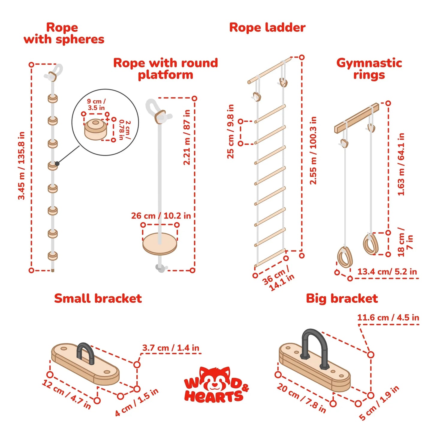 Indoor Play Gym by Wood and Hearts