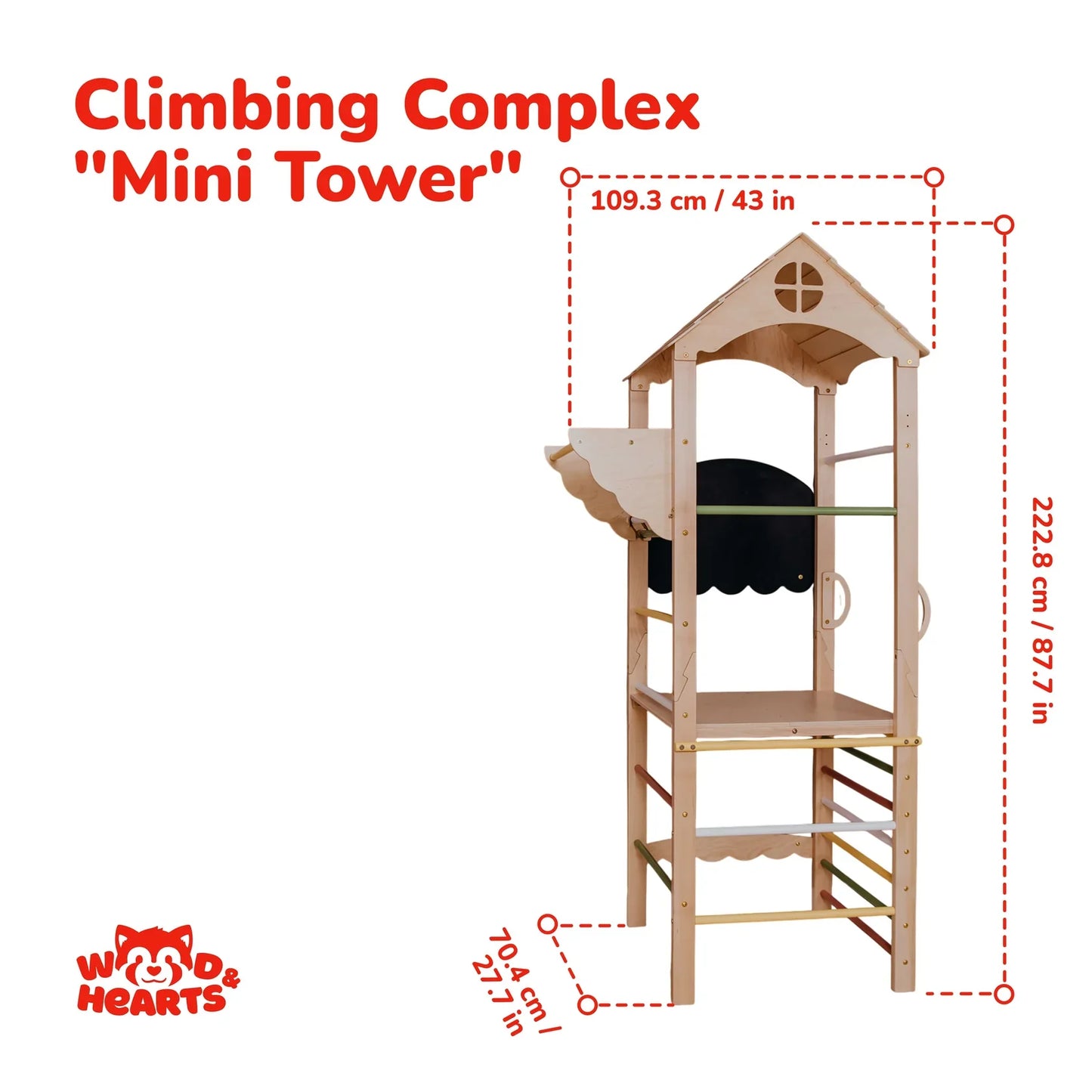 Toddler Indoor Playground by Wood and Hearts