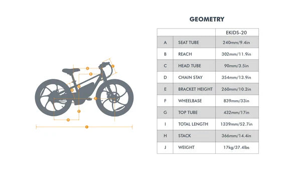 Eunorau EKIDS20 1.0 Electric Bike