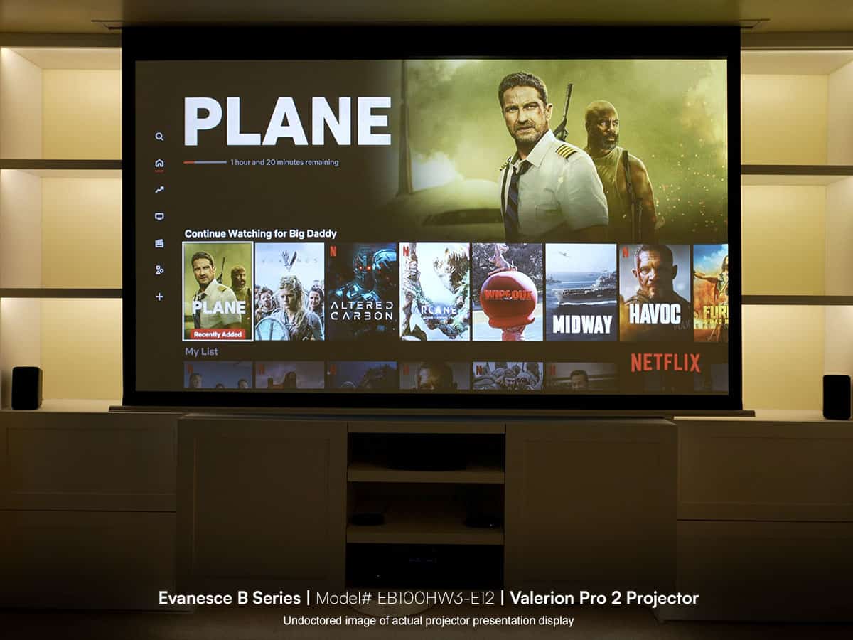 Elite Screens Evanesce B Series Projector Screen