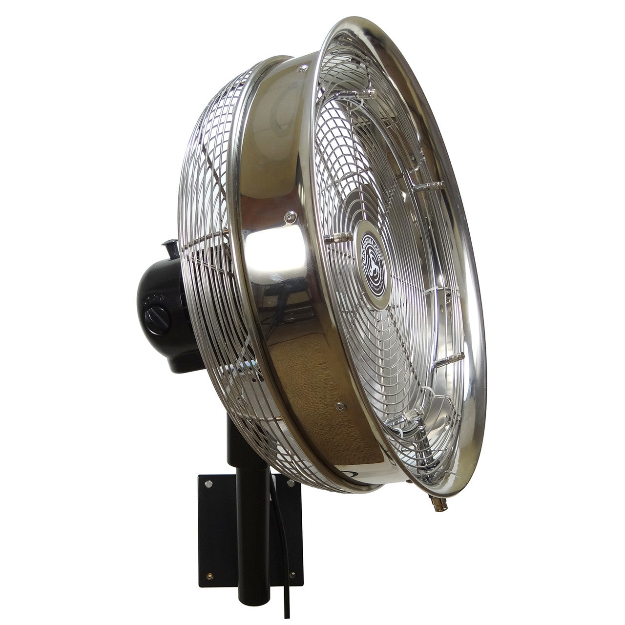 Hydro Mist 14, 18, or 24 Inch Stainless Steel Motor Control Wall Mount Misting Fan