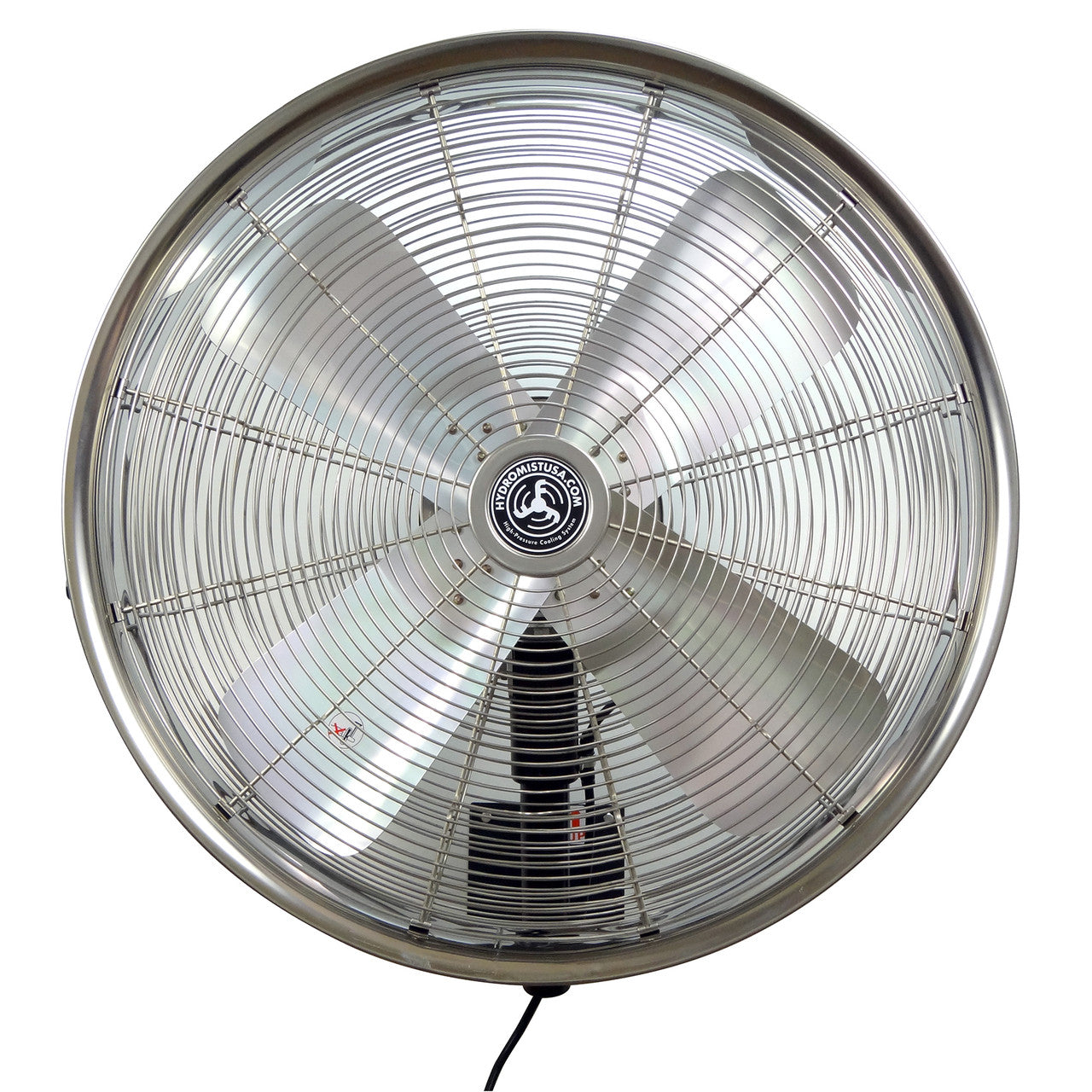 Hydro Mist 14, 18, or 24 Inch Stainless Steel Motor Control Wall Mount Misting Fan