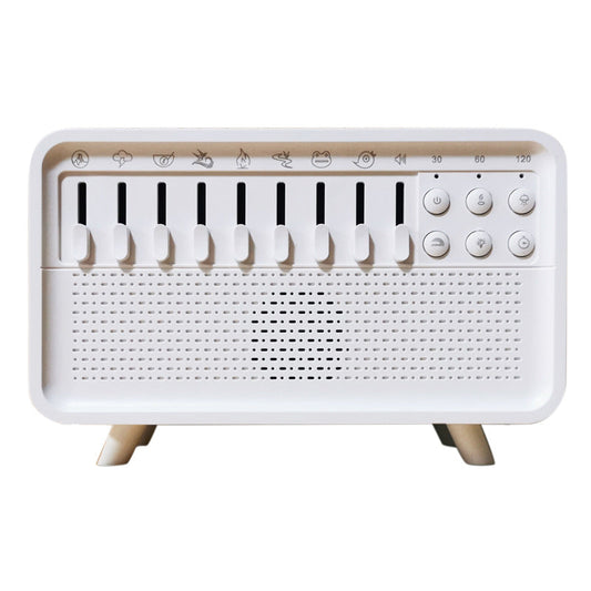 8 - Adjustable - White - Noise Air Aroma Diffuser Humidifier with Night Light and Bluetooth Speaker