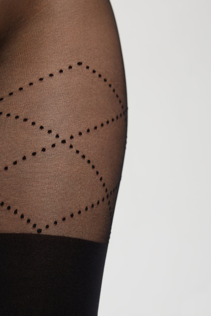 Fantasy Tights Conte Fabia - Stockings Imitation and Lacing