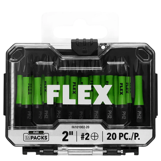 FLEX FA101002-20 2" PH2 Impact Driver Bit 20 Bulk