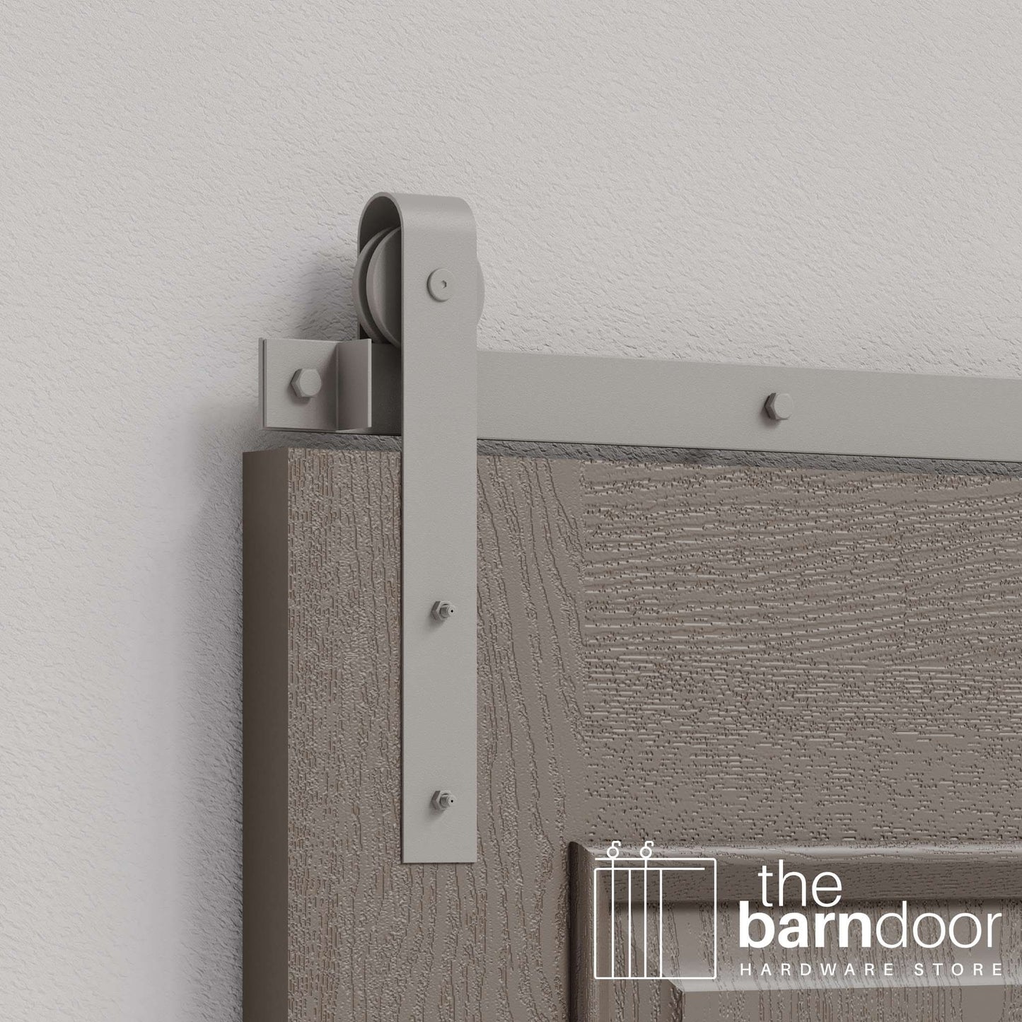 J Strap Heavy Duty Sliding Barn Door Hardware Kit