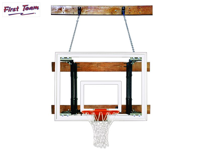FoldaMount46™ Folding Wall Mount Basketball Hoop System by First Team