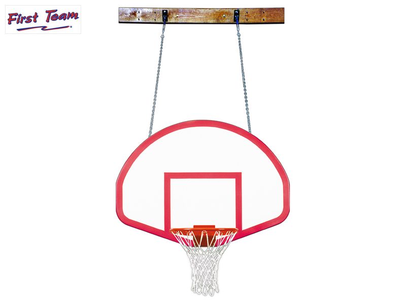 FoldaMount46™ Folding Wall Mount Basketball Hoop System by First Team