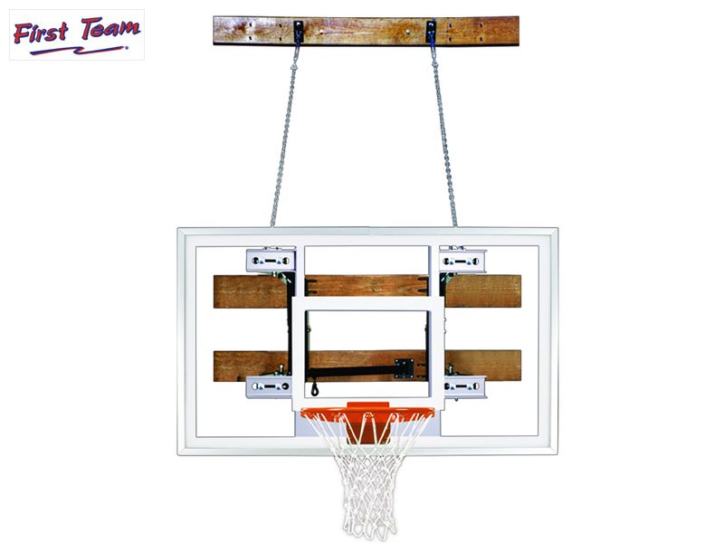 FoldaMount68™ Folding Wall Mount Basketball Hoop System by First Team