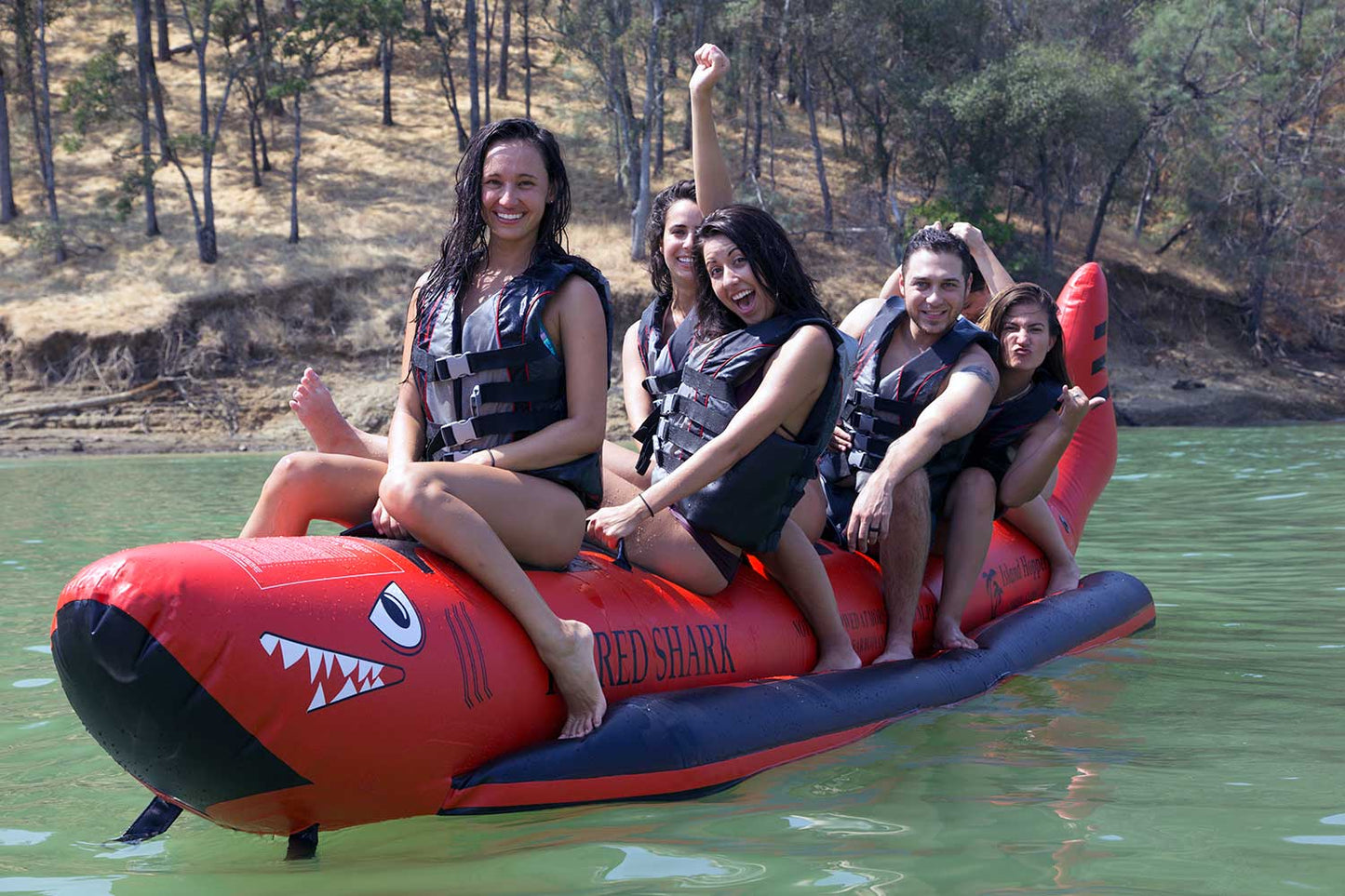 Island Hopper Red Shark 6 Passenger “Elite Class” Banana Boat Heavy Commercial
