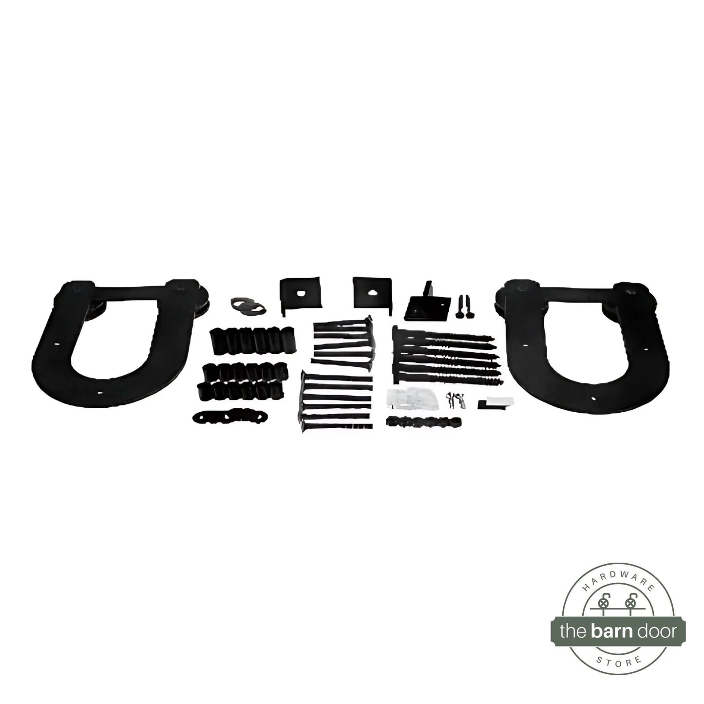 Rustic Horseshoe Barn Door Hardware Kit