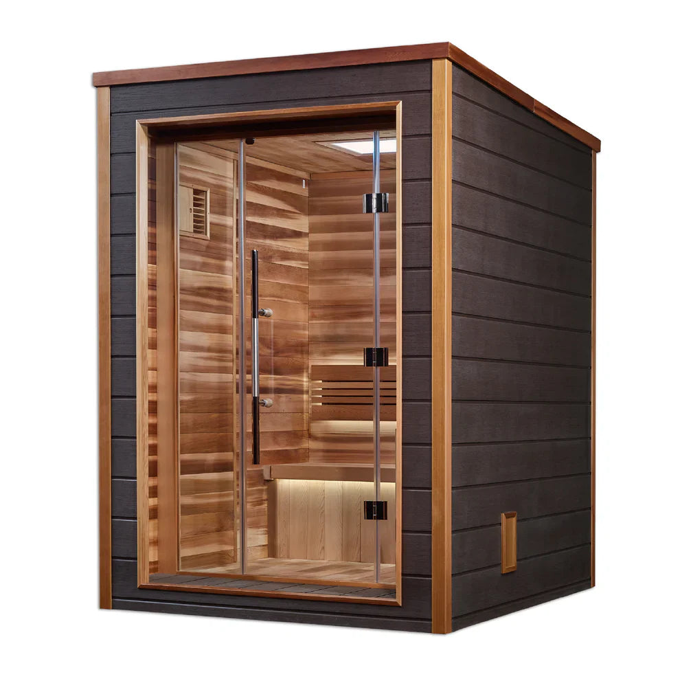Golden Designs Narvik 2 Person Outdoor-Indoor Traditional Sauna
