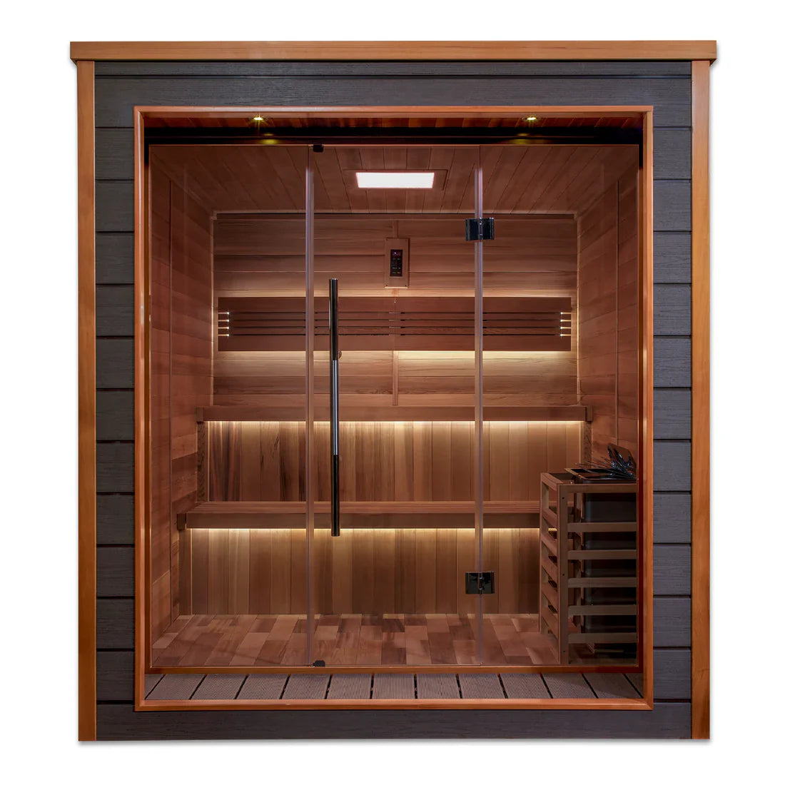 Golden Designs Bergen 6 Person Outdoor-Indoor Traditional Sauna