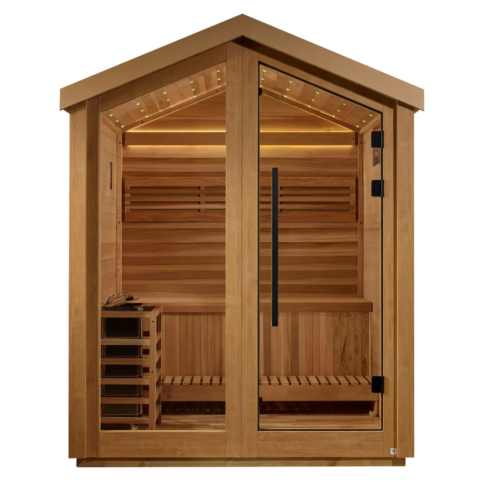 Golden Designs Savonlinna 3 Person Barn Outdoor Traditional Sauna