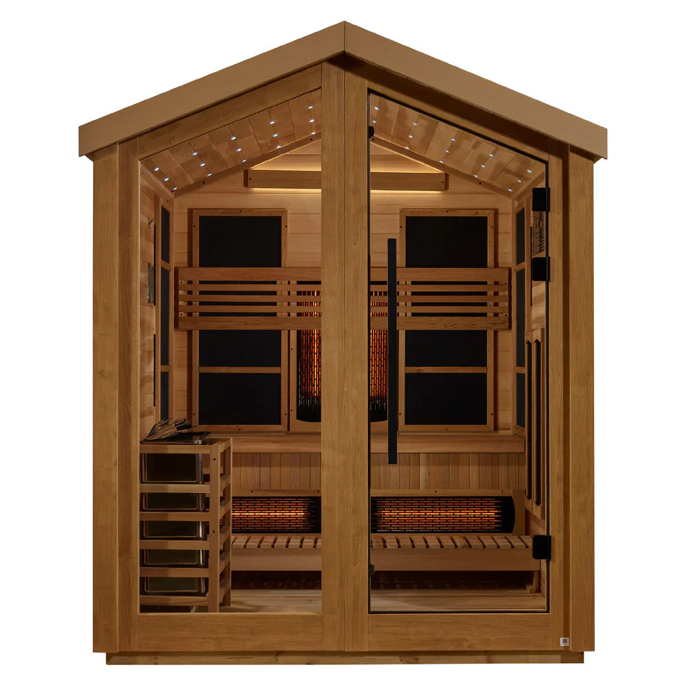 Golden Designs Loviisa 3 Person Barn Hybrid Outdoor Sauna