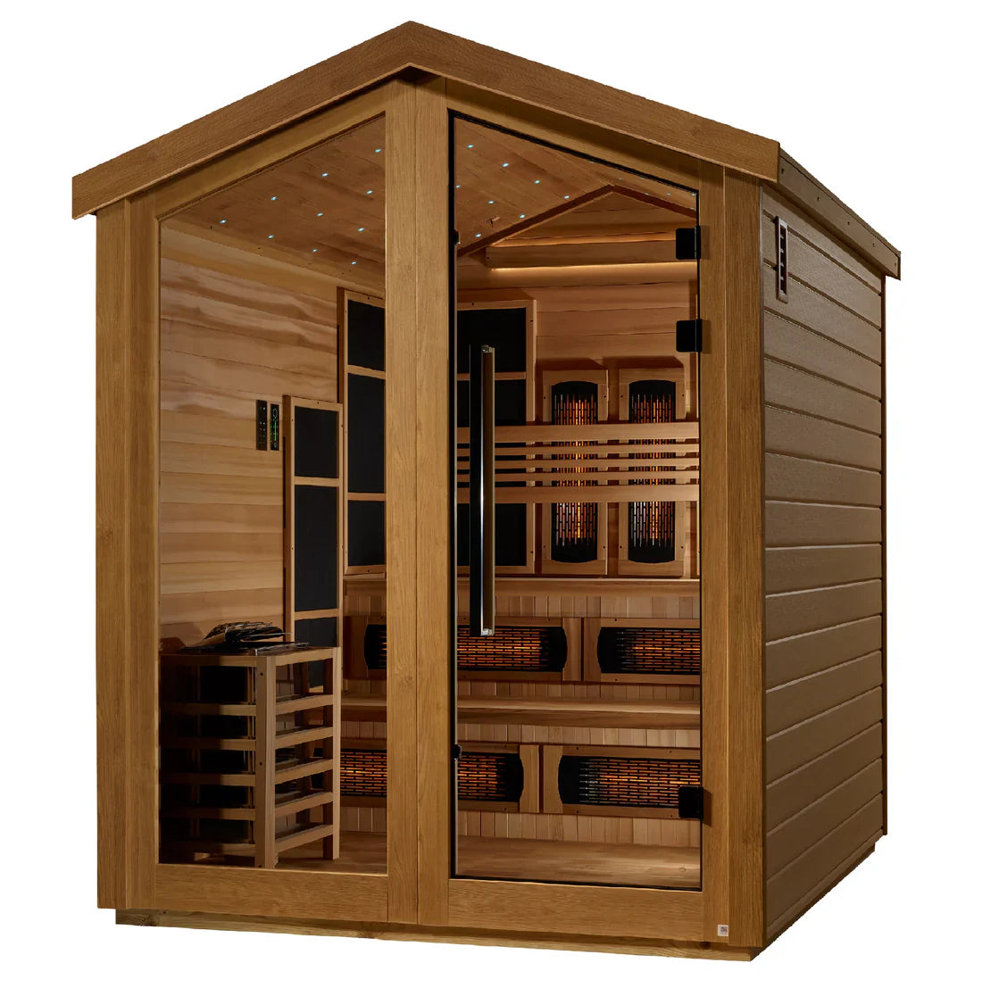 Golden Designs Kaskinen 6 Person Barn Hybrid Outdoor Sauna