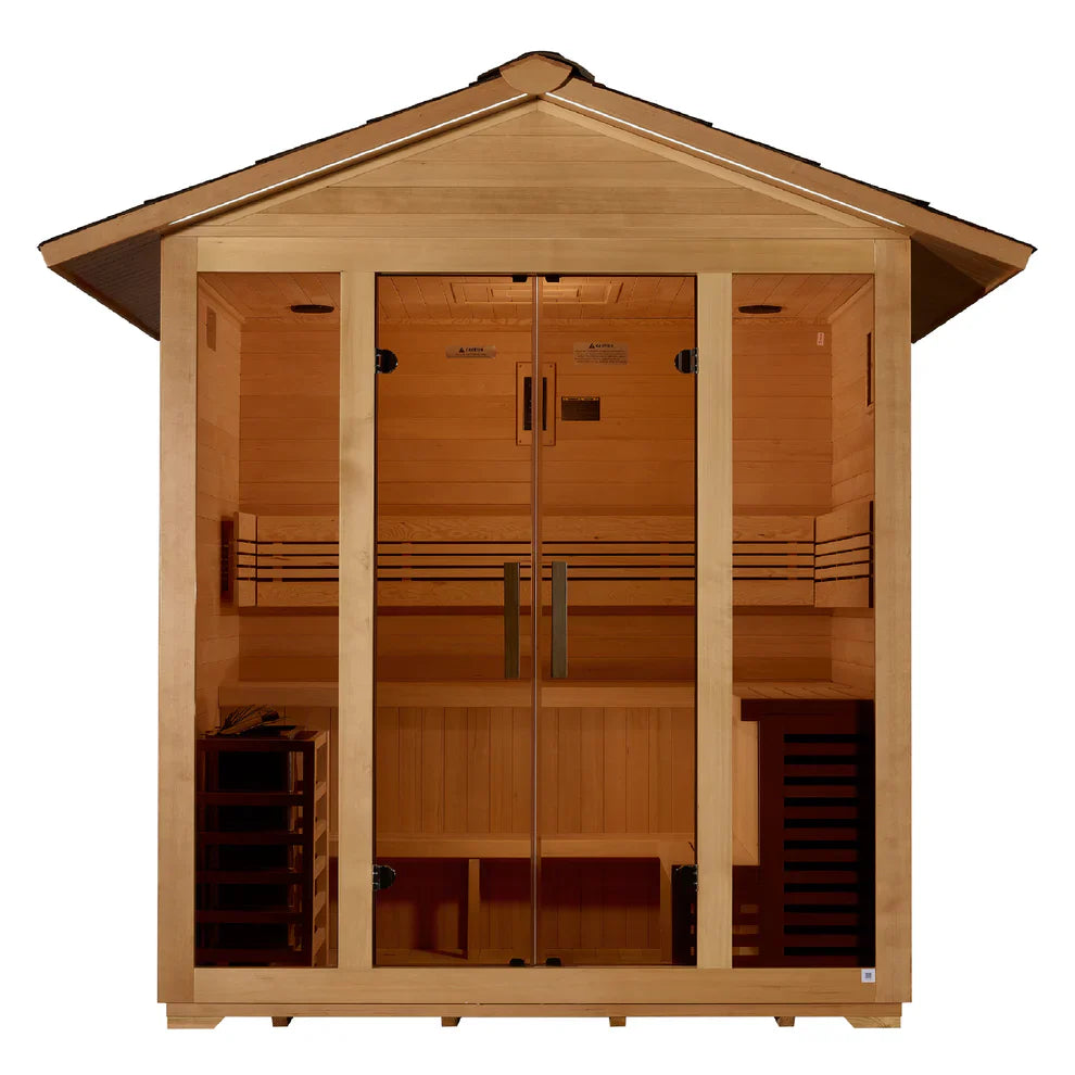 Golden Designs Vorarlberg 5 Person Traditional Outdoor Sauna