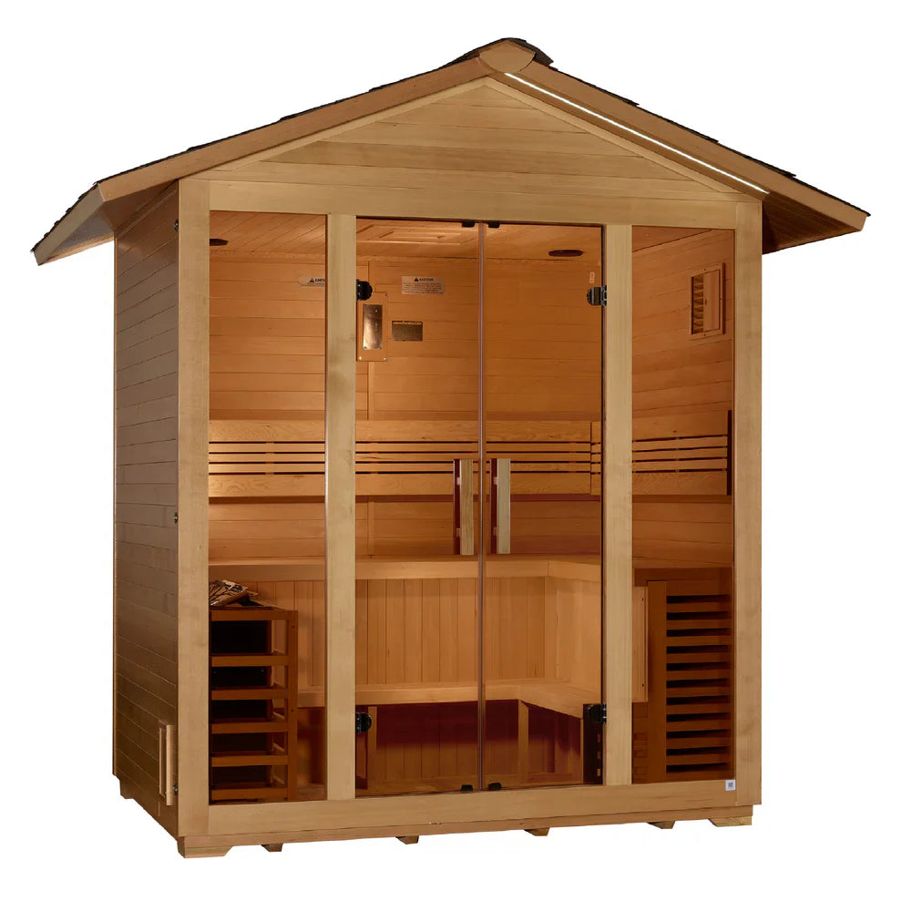 Golden Designs Vorarlberg 5 Person Traditional Outdoor Sauna