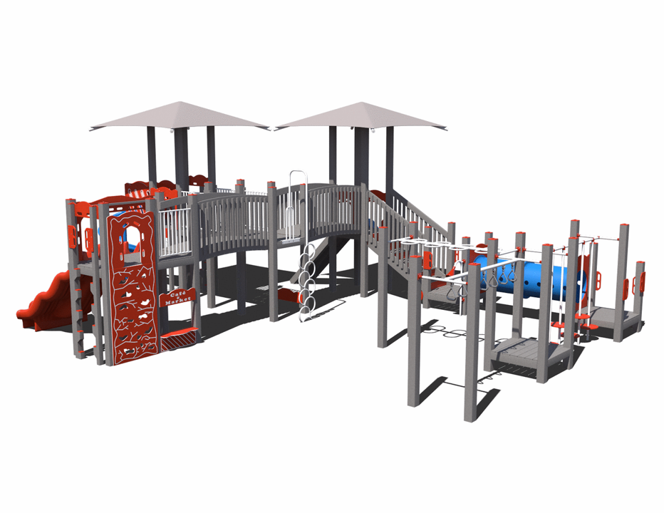 Grounds For Play Commercial Playground (GFP-30004-2) for Children Ages 5-12