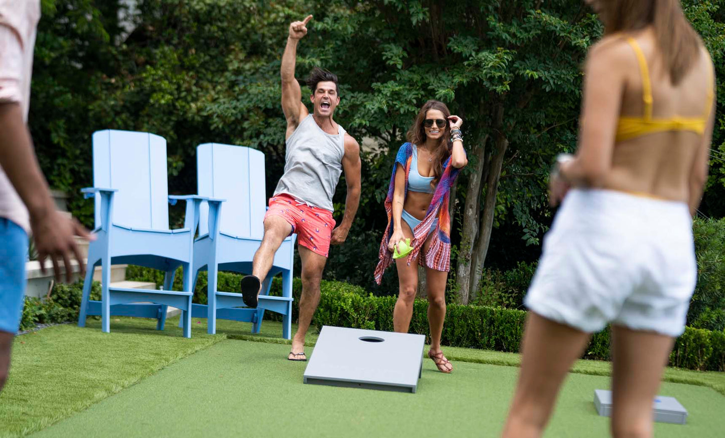 Ledge Lounger Cornhole Outdoor Game