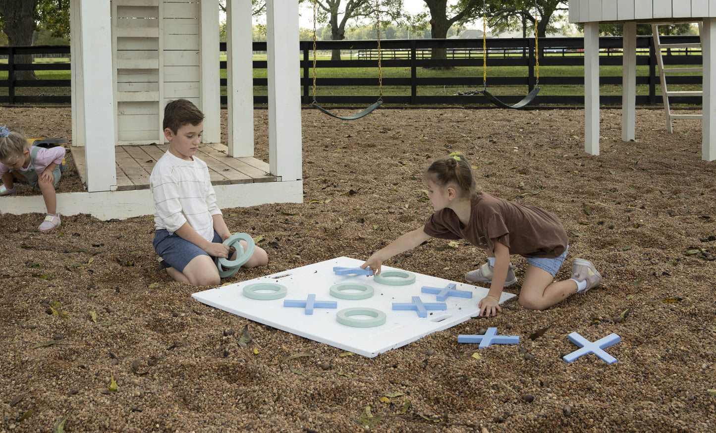 Ledge Lounger Checkers & Tic Tac Toe Outdoor Game Set
