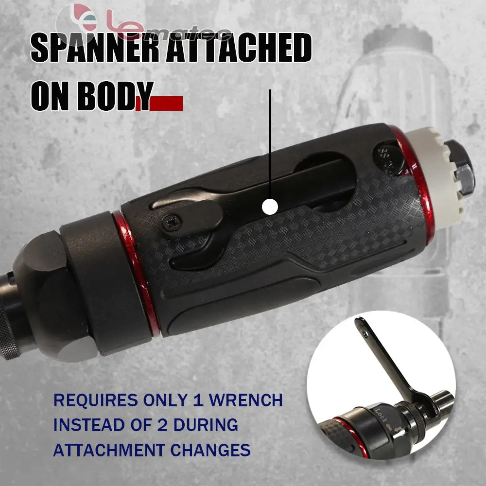 LE-G1045R Air Straight Grinder with Spanner – Precision Finish