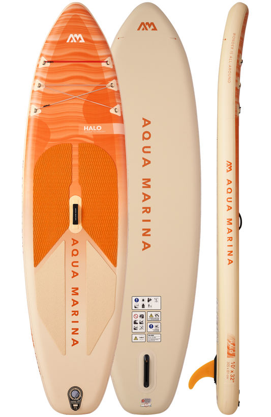 Aqua Marina Halo Lightweight Paddleboard - SUP with Paddle and PicoPack™ Backpack