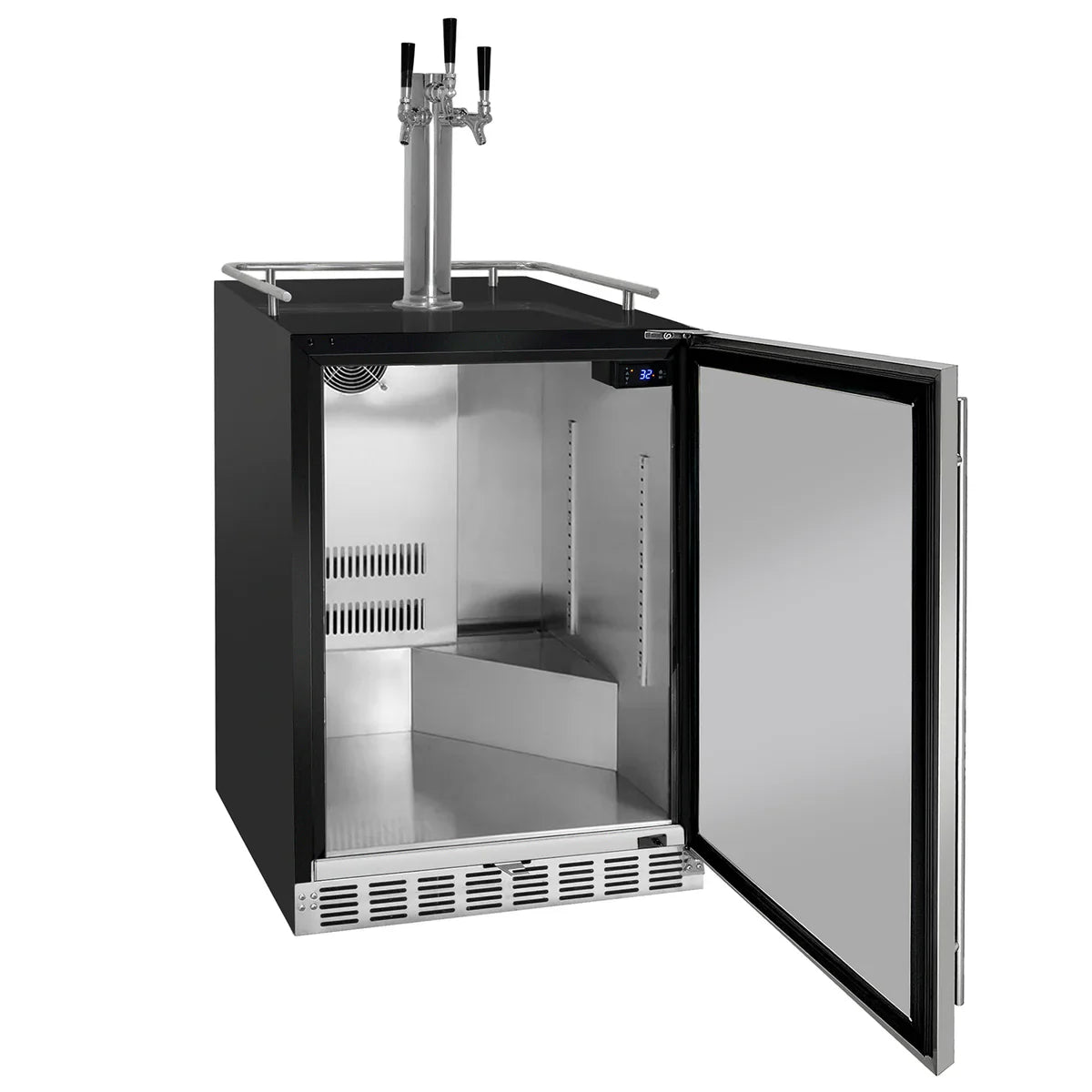 Kegco 24" Triple Faucet Built-in Kegerator - Indoor