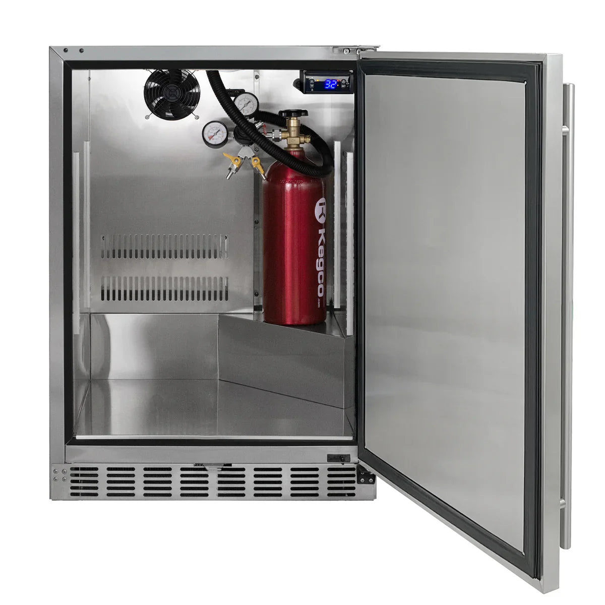 Kegco 24" Dual Faucet Built-in Kegerator - Outdoor