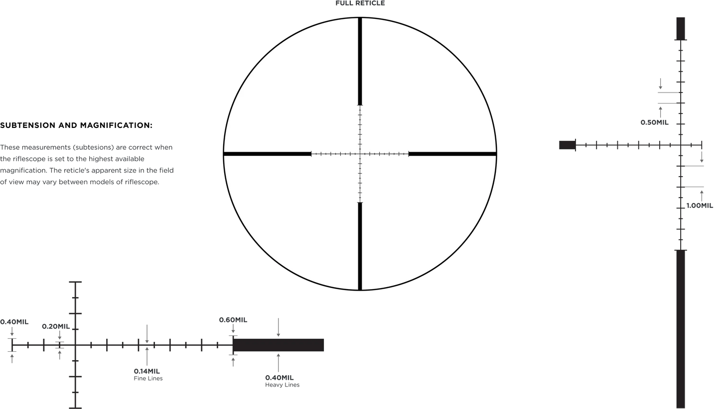 Leupold VX-5HD Gen 2 Rifle Scope 3-15x44mm Mil CDS-ZL2 Side Focus HTMR