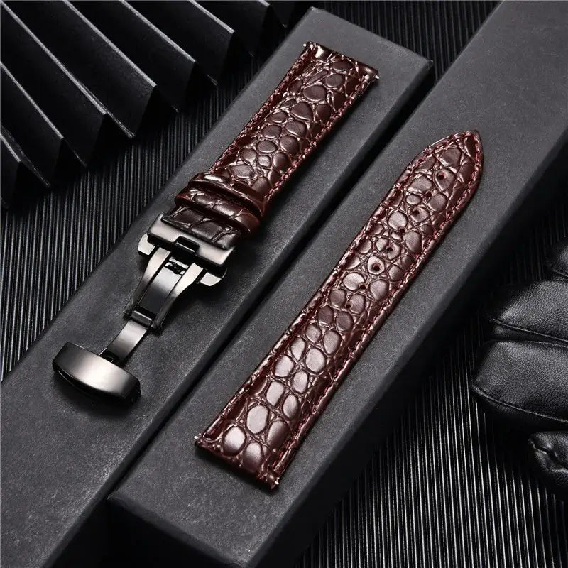Ticwatch Crocodile Pattern Leather Band - Rugged and Durable